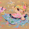 ロッカク・アヤコ「早生まれ行進曲」4点セット　段ボール/シルクスクリーン　作品サイズ44.5x60.0cm　ED.66　2017